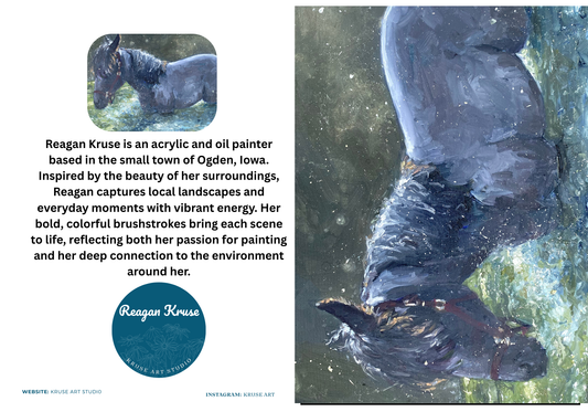 Horse in Water Card